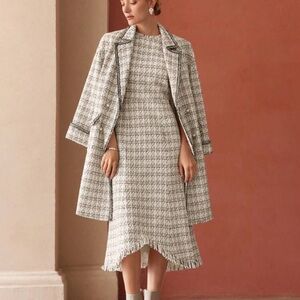 Tweed Black and White Dress (selling the set)